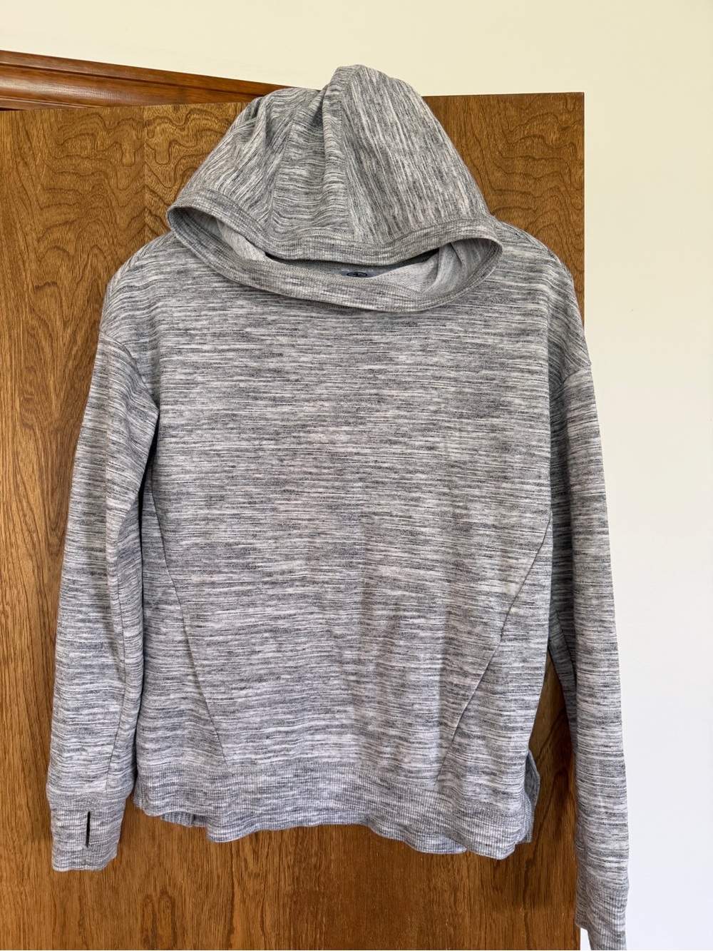 Gray Hooded Girls Sweater - Cozy Everyday Pullover